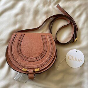 NWT Chloe Marcie Mini Bag // Muted Brown (Soft Pink)